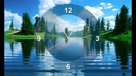 Free Clock Screensaver For Windows 10 Lake Clock Screensaver