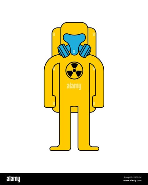 Yellow Suit Chemical Biohazard Protection Costume Radioactive And