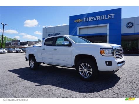 2017 Summit White Gmc Canyon Slt Crew Cab 120083974 Photo 11