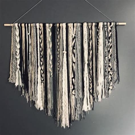 Bohemian macrame wall hanging diy craftsy panda organization. Tapestry Yarn Wall Hanging Macrame Wall Hanging Yarn ...