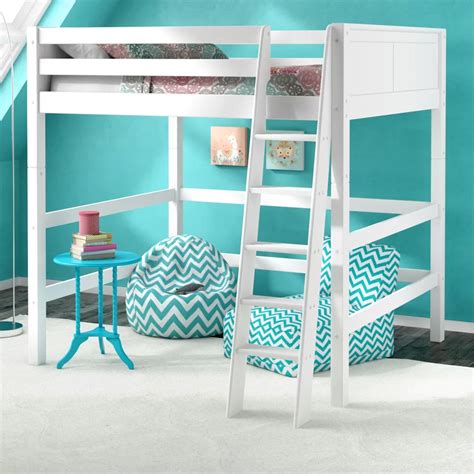 Viv Rae Caitlynn Full Loft Bed Reviews Wayfair Modern Loft Bed