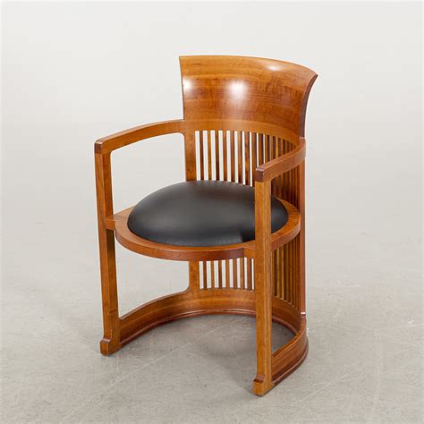 Frank Lloyd Wright Barrel Chair Model No 606 Cassina 1986 Bukowskis