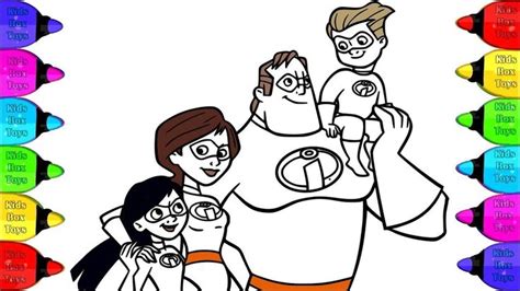 Put your hands over your pretend to wash your hands and then cross your fingers. Incredibles Coloring pages | How to Coloring Incredibles-2 ...