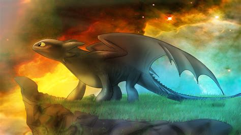 Cool Httyd Wallpaper I Took The Toothless I Drew For A Commission And