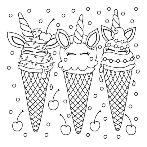 20 Free Printable Ice Cream Coloring Pages