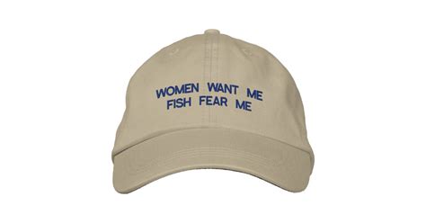 Women Want Me Fish Fear Me Baseball Hat Zazzle