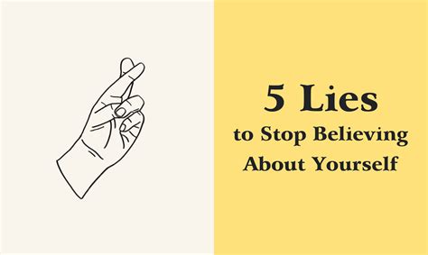 5 lies to stop believing about yourself ymi