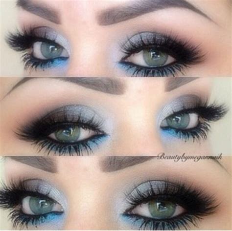 Grey is really hot for the smoky eye look. Make Blue Eyes Pop With Blue Eyeshadow. - Musely