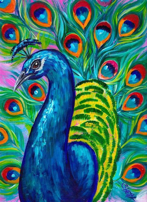 Weitere ideen zu pfau, pfau kunst, pfau malen. Peacock Beginners learn to paint full acrylic art lesson ...