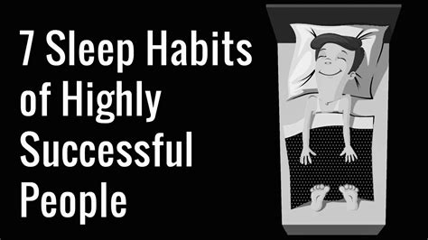After that, check back here to pick. 7 Sleep Habits of Highly Successful People