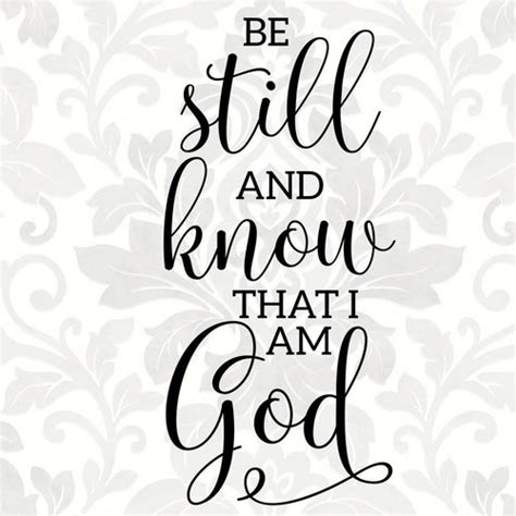 Be Still And Know That I Am God Farmhouse Style Wood Wall Etsy