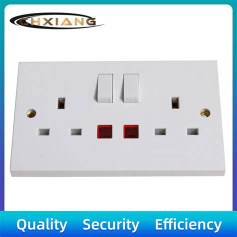 Bs 13a Dp Electrical Light Wall Switch Socket With Neon China Switch