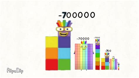 Numberblocks 7 To 7000000 Sneeze Negative Number Youtube