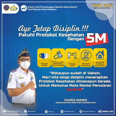 Patuhi Protokol Kesehatan Dengan 5m Upbu Gusti Sjamsir Alam