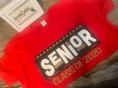 Senior 2020 Shirts Martin Font Senior Shirt Custom Senior Etsy