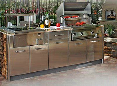 This storage table is best for big functions and stylish elegance. kimboleeey — Stainless Steel Outdoor Kitchen Cabinets