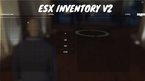 Advanced Esx Inventory Hud Fivem Esx Inventory Script V2 Fivem