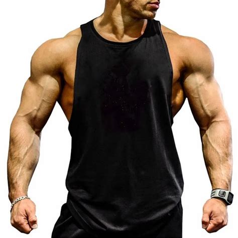 Brand Gym Running Vest Bodybuilding Clothing Fitness Men Undershirt
