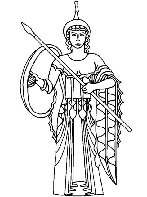 Dionysus the greek god of wine. Athena from Greek Gods and Goddesses Coloring Page - NetArt