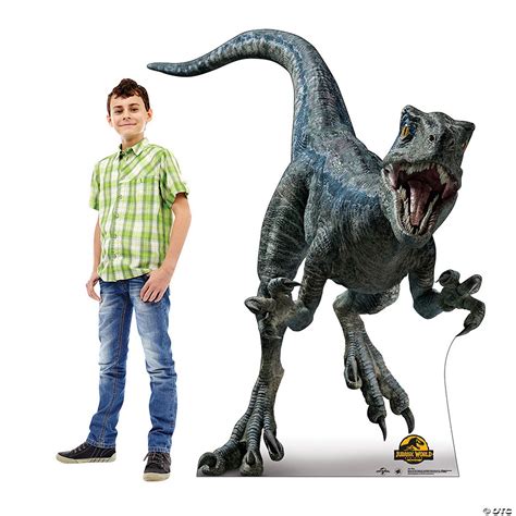 Jurassic World 3 Dominion™ Blue The Velociraptor Cardboard Cutout Stand Up Oriental Trading