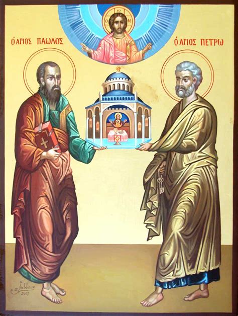Peter And Paul Apostles Saints And Martyrs For The Christian Faith