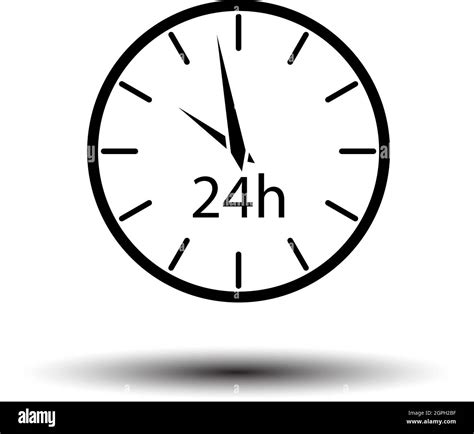 24 Hours Clock Icon Stock Vector Image And Art Alamy