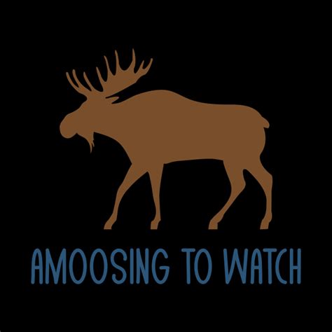Amoosing To Watch Funny Moose Pun Jokes Humor Moose Poduszka