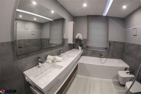 Luxum luksusowe łazienki - galeria - nowoczesna łazienka w szarościach ...