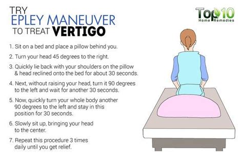 Epley Maneuver For Vertigo Home Remedies For Vertigo Epley Maneuver