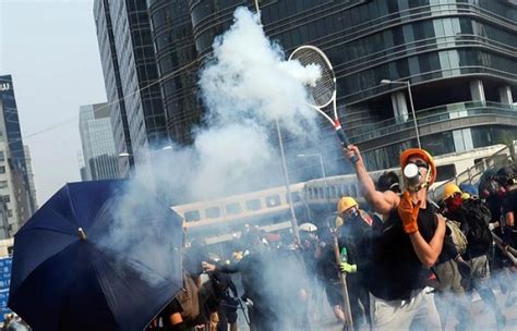 Hong Kong Police Fire Tear Gas As Protesters Decry China Security Law