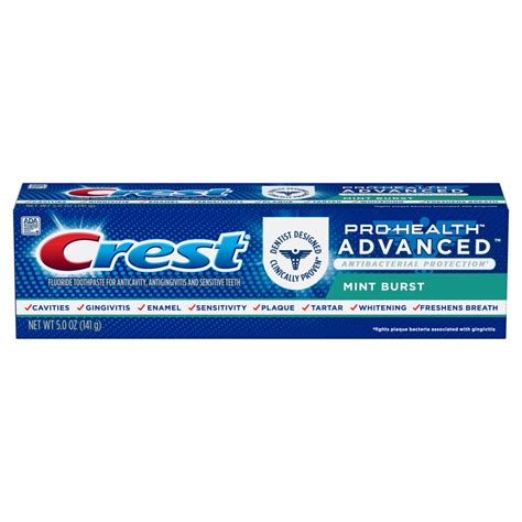 Pro Health Advanced Antibacterial Protection Toothpaste Crest Us