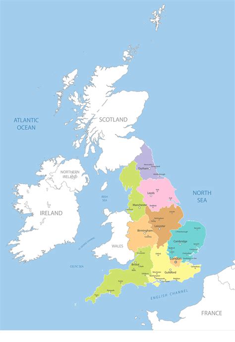 United Kingdom Map Political Map Of United Kingdom Ezilon Map