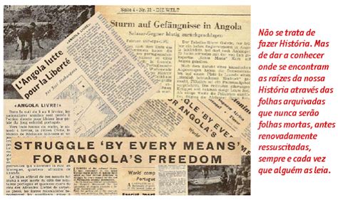 PÁgina Global Luta De LibertaÇÃo De Angola Desde HÁ 50 Anos