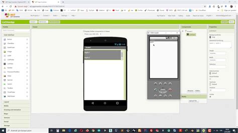 9 MIT App Inventor Listview ile element isminden bağımsız ekran