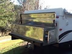 Not bad for a mini pop up camper! 2000 Coleman Cheyenne Front Storage box Rebuild (With ...