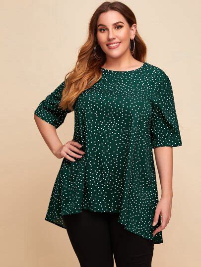 Plus Size And Curve Blouses Womens Plus Size Blouses Shein Uk