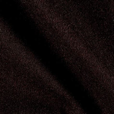 Telio Wool Blend Melton Fabric By The Yard Dark Brown