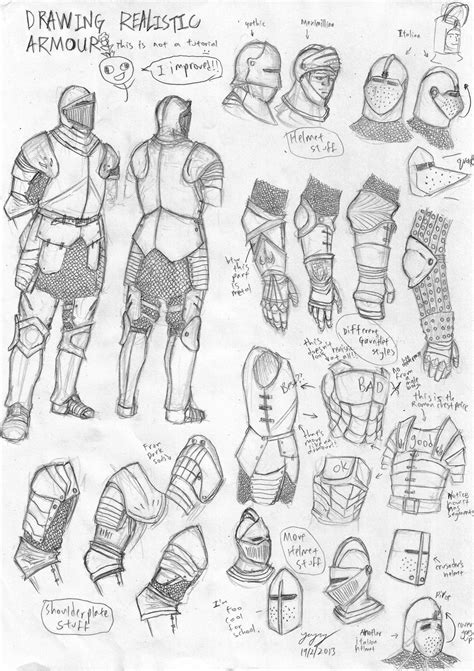 Armor Drawing Armor Sketch Medieval Drawings
