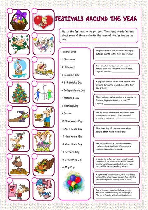 Celebrations Interactive Worksheet New Years Superstitions Holiday