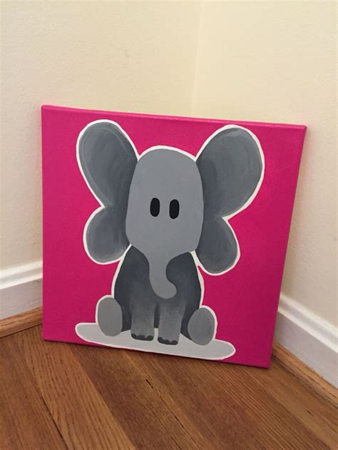 Elephant Canvas Painting Kids Canvas Painting Canvas