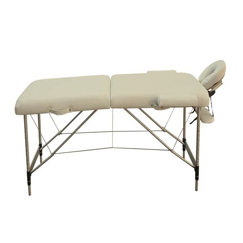 2 fold portable aluminium massage table massage bed beauty therapy bei