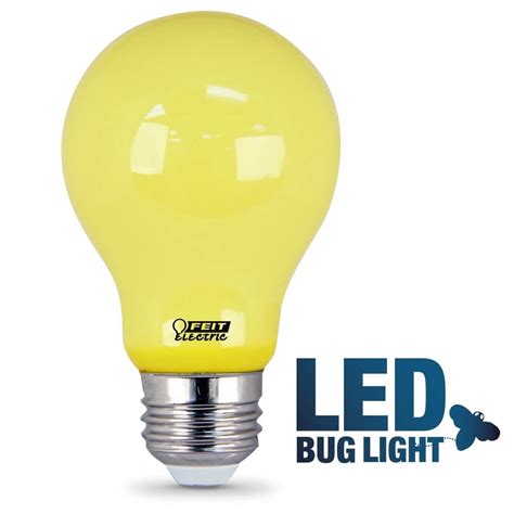 Feit Electric Yellow A19 Non Dimmable Led Bug Light Bulb