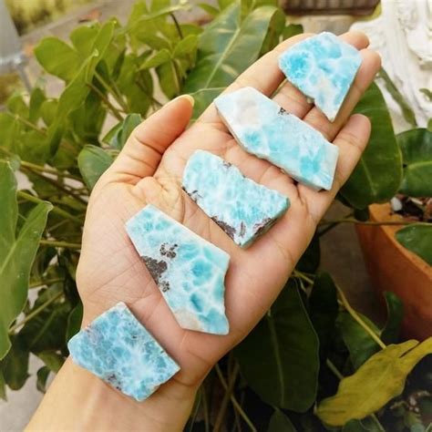 Top 34g Premium Dominican Blue Larimar Stone Blue Crystal Etsy