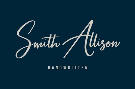 Smith Allison Signature Font Script Fonts ~ Creative Market