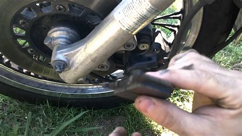 How To Fix Squeeking Motorcycle Brakes Youtube