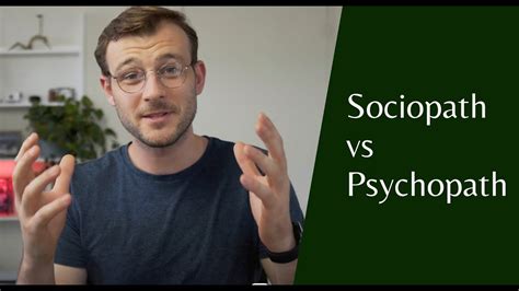 Psychopathy Vs Sociopathy Explained Youtube