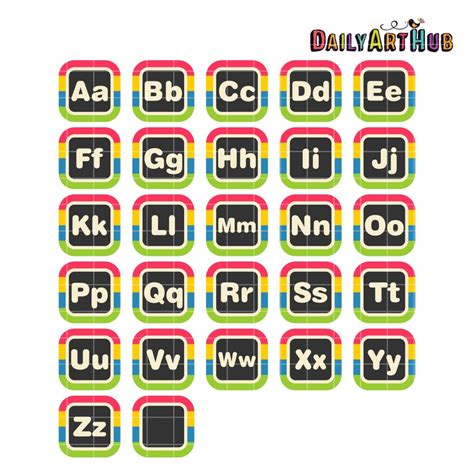 Alphabet Clip Art Set Daily Art Hub Graphics Alphabets And Svg