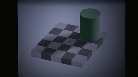 Checker Shadow Illusion Contrast Youtube