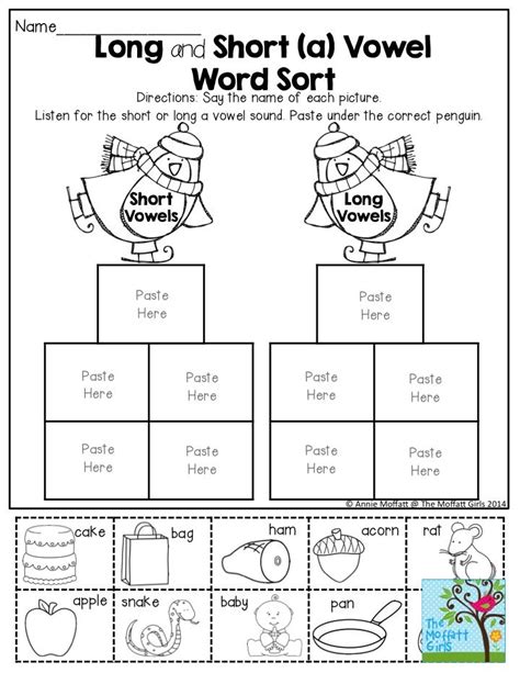 First Grade Long And Short Vowel Sounds Worksheets For Grade 1