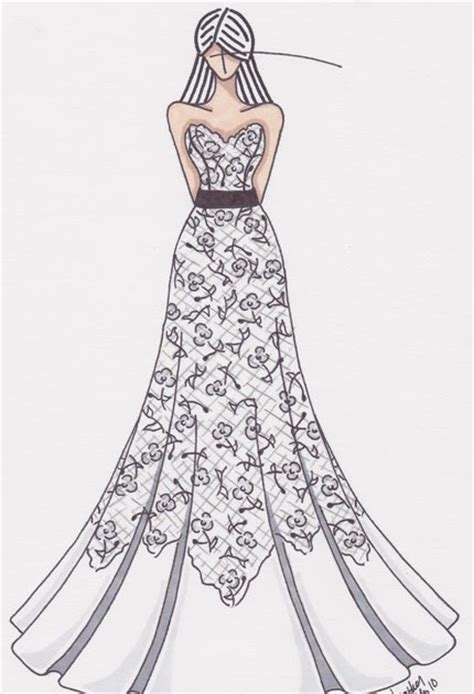 This one is perfect for those just learning how to draw bodies. Mild Obsessions: wedding dress drawing